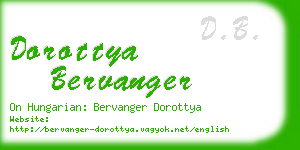 dorottya bervanger business card